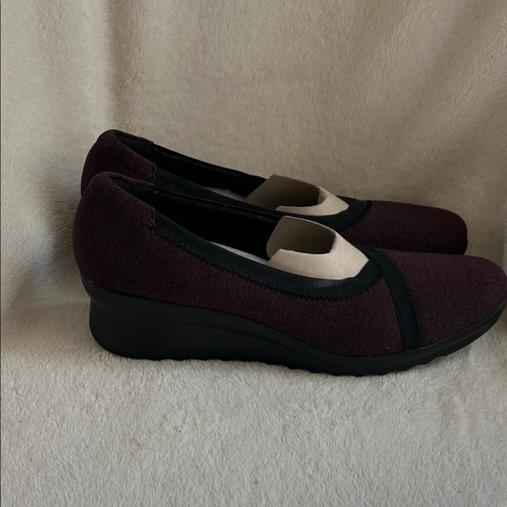 Cloudsteppers by Clarks Burgundy Slip-On Loafers